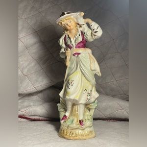 Paulux Porcelain Shephard Girl 9" Porcelain Figurine